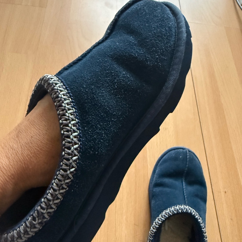 Kids Ugg Blue Suede Slip-On Shoes